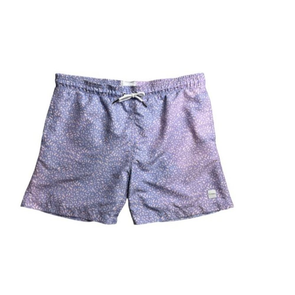 All Fenix Mens Swim Trunks XL Mesh Lined Pink Purple Animal Print Allfenix
